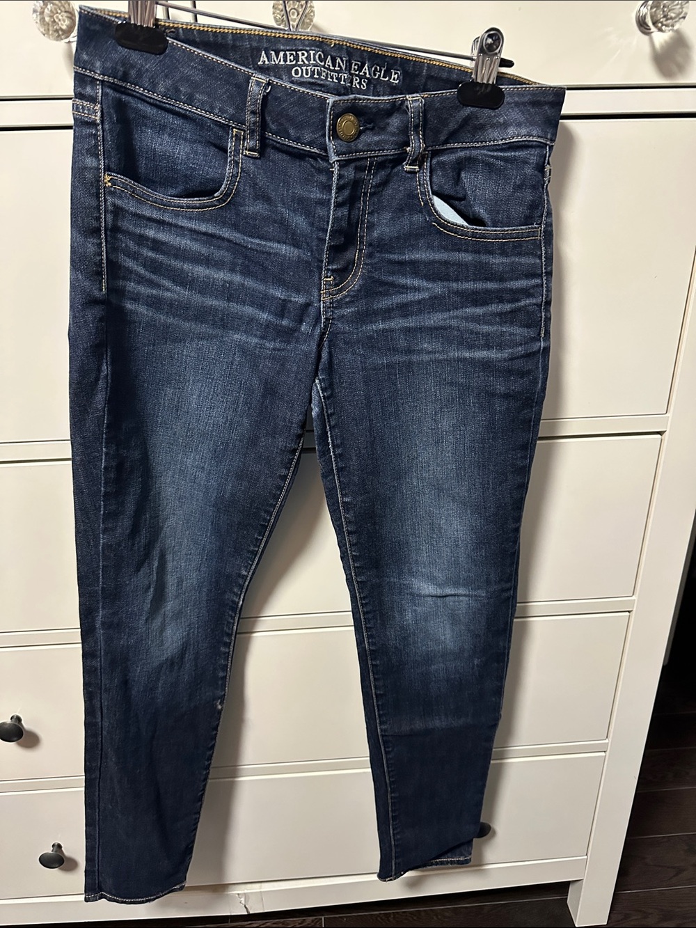American Eagle Outfitters Dark Blue Skinny Jeans